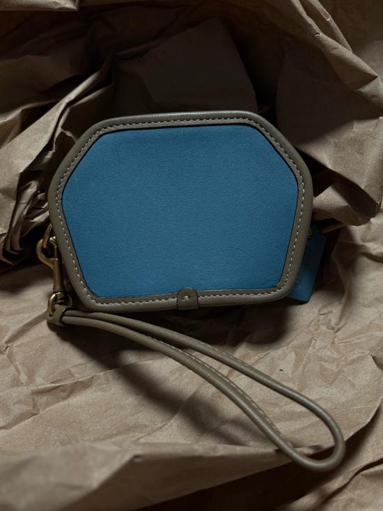 Coach Handbags - COACH hexagon limited edition color block mini coin purse clutch wristlet